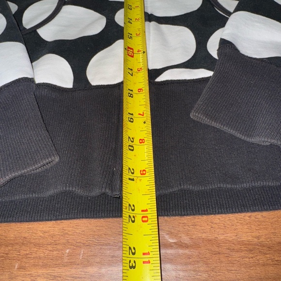 Lululemon Scuba Hoodie 8 Black White Polka Dot Full Zip Jacket Fleece Sweatshirt - Picture 14 of 15